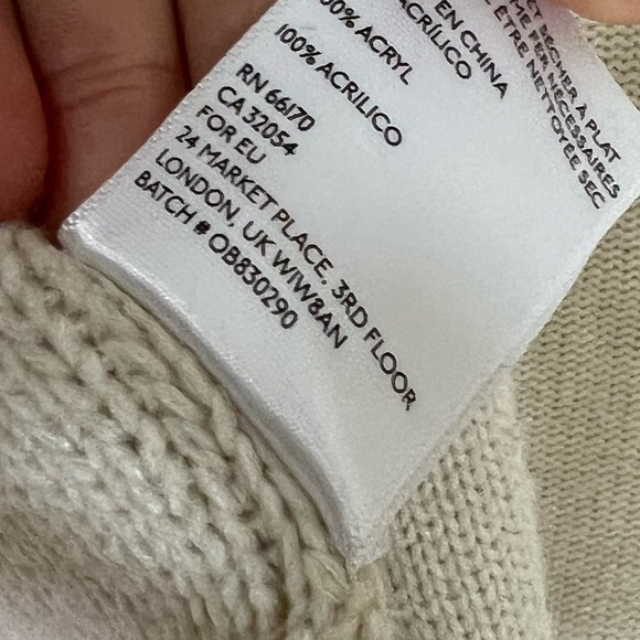 Urban Outfitters cream oversized grandpa cardigan sweater - Picture 5 of 5